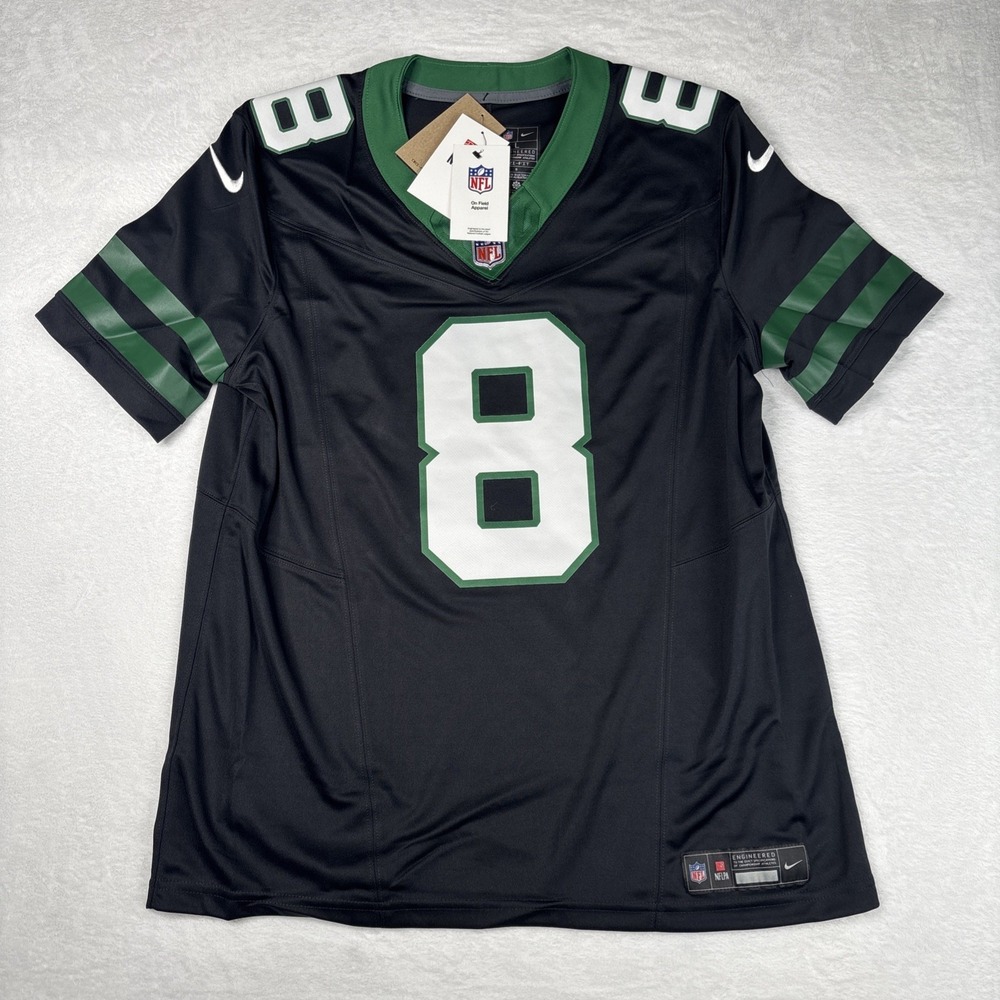 Aaron Rodgers Jets Nike Black Vapor Fuse Limited Jersey Size L NWT
